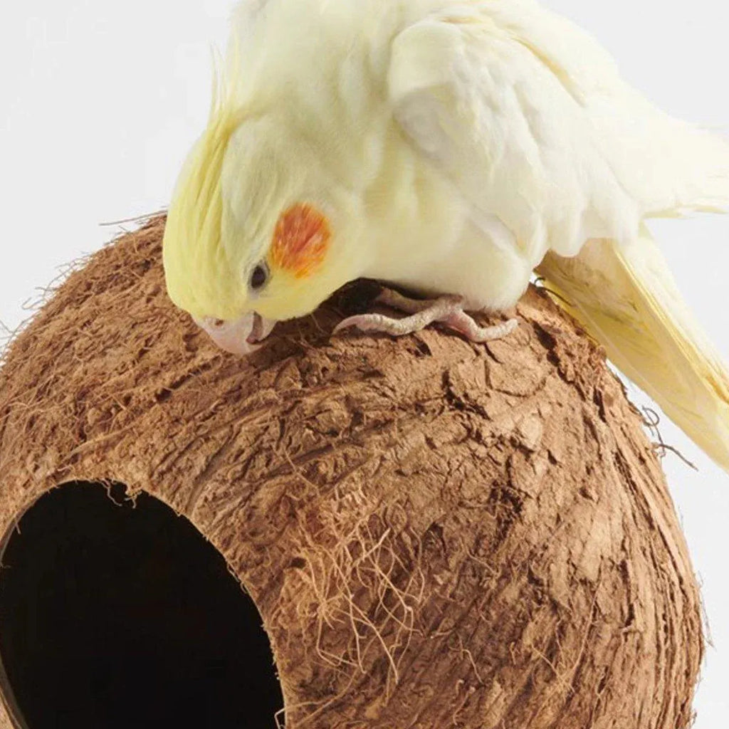 Lanyard Birdhouse Parrot Coconut Nest Bed Hanging Bird Cage for Small Birds - Stairs type