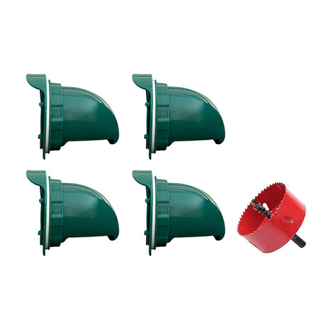 5PCS Automatic Chicken Feeder Poultry Feeding Cup Trough Drinker Set Hen Coop