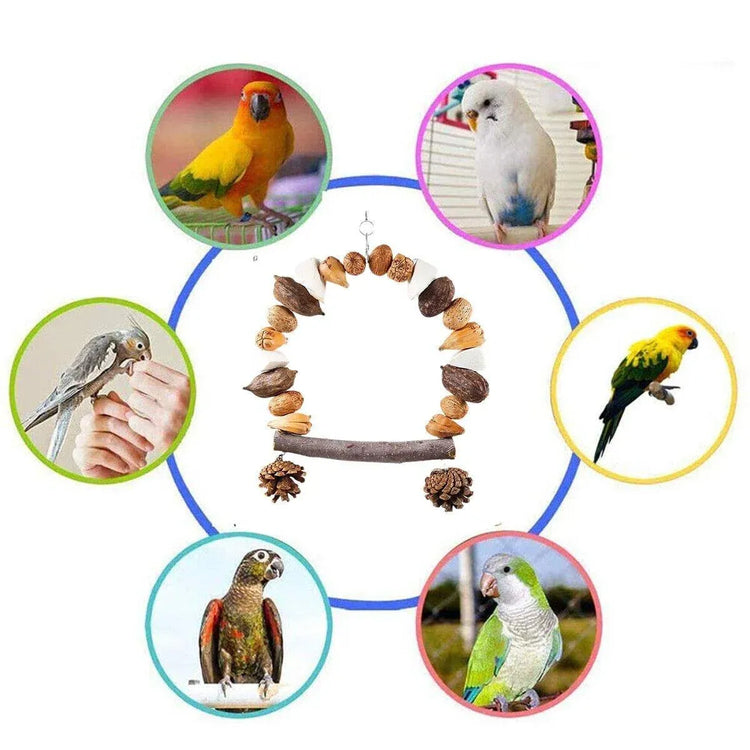 Parrot Chew Toy For Training Climbing Grinding Teeth Relief Durable Bird Toy - Pineapple Fruit