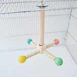 Parrot Toy Rotating Station Stand for Parrots Cockatiel Bird For Small Birds