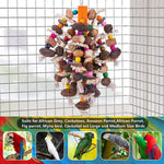 Colourful Parrot Toy Chew Corn Cob Fun Toy for Birds Safe Natural Playtime