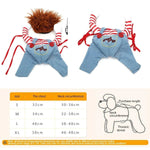 Halloween Dog Costume Pet Accessories Funny Dress Up for Small Medium Dogs - Deadly Doll-L