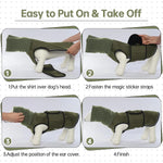 Calming Dog Vest for Stress Relief Travel Thunder Wrap Jacket for Medium Large Dogs - L