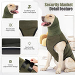 Calming Dog Vest for Stress Relief Travel Thunder Wrap Jacket for Medium Large Dogs - L