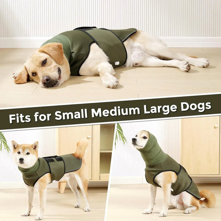 Calming Dog Vest for Stress Relief Travel Thunder Wrap Jacket for Medium Large Dogs - S