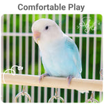 Parrot Chewing Boredom Relief Toy Hanging Ring for Small Medium Parakeet Durable