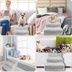 3 Steps Pet Stairs with Soft Cover for Small Dogs and Cats Portable Climbing Ramp