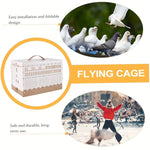 Pigeon Cage Foldable Plastic Homing Pigeon Crate Carrier Training Transport Box