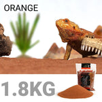 Reptile Sand Climbing Mat Pet Feeding Box Terrarium Landscaping Accessories - Yellow