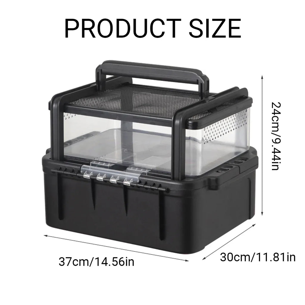 Outdoor Reptile Tank Ventilated Terrarium for Lizards Snakes Turtles Pet Habitat