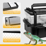 Outdoor Reptile Tank Ventilated Terrarium for Lizards Snakes Turtles Pet Habitat