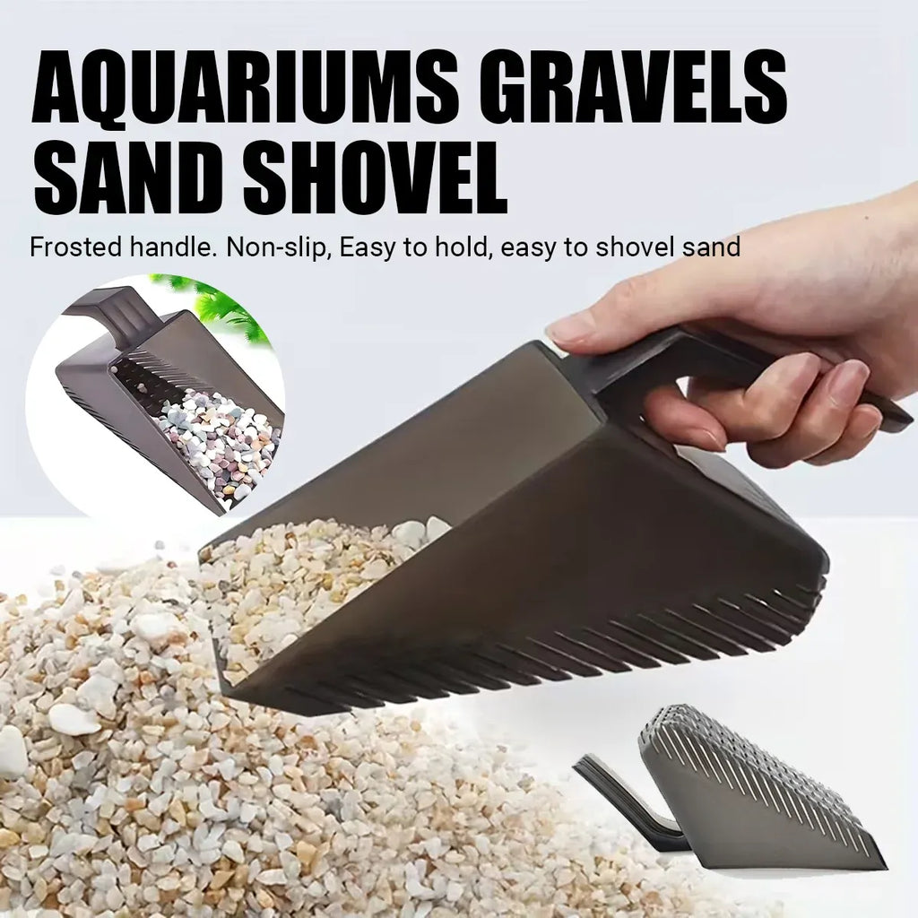 Aquarium Sand Cleaning Scoop Water Permeable for Fish Tank Gravel