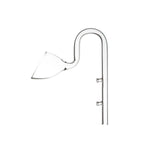 Aquarium Glass Inlet Outlet Pipe Fish Tank Filter Oil Film Remover Plant Holder - Lily inlet-12mm
