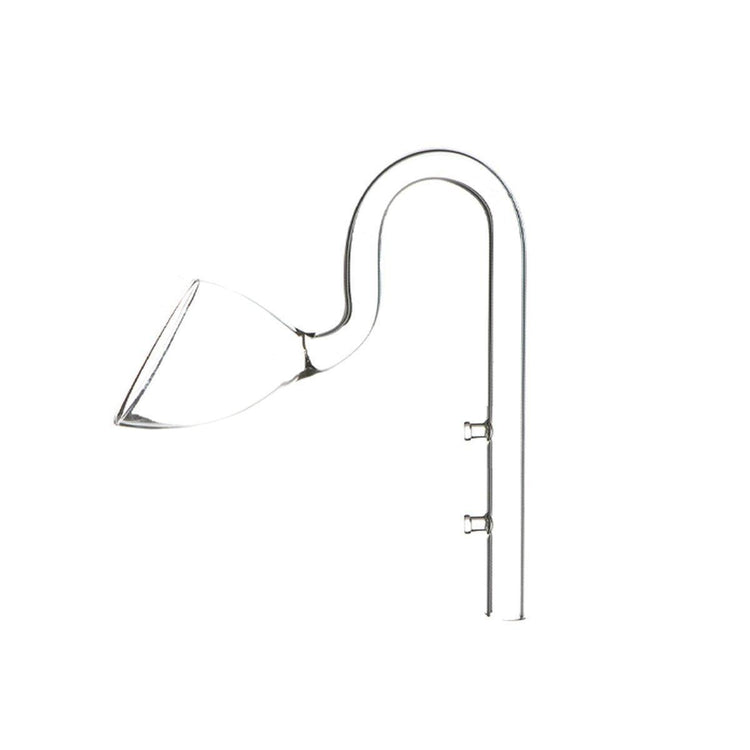 Aquarium Glass Inlet Outlet Pipe Fish Tank Filter Oil Film Remover Plant Holder - Lily inlet-12mm