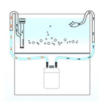 Aquarium Glass Inlet Outlet Pipe Fish Tank Filter Oil Film Remover Plant Holder - Lily inlet-16mm