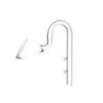 Aquarium Glass Inlet Outlet Pipe Fish Tank Filter Oil Film Remover Plant Holder - Lily inlet-16mm