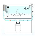 Aquarium Glass Inlet Outlet Pipe Fish Tank Filter Oil Film Remover Plant Holder - Hemispherical outlet-12mm
