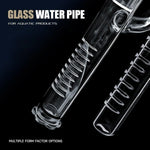 Aquarium Glass Inlet Outlet Pipe Fish Tank Filter Oil Film Remover Plant Holder - Hemispherical outlet-12mm