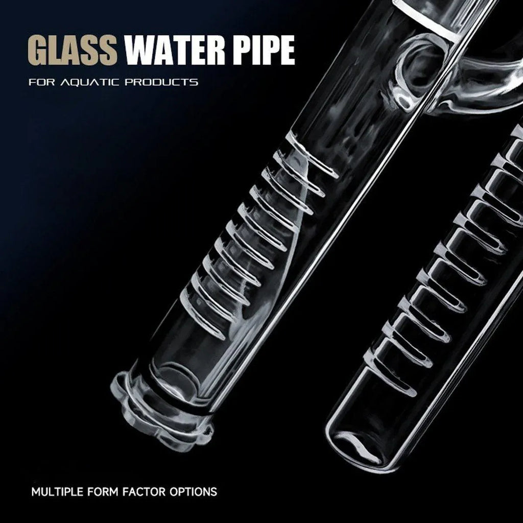 Aquarium Glass Inlet Outlet Pipe Fish Tank Filter Oil Film Remover Plant Holder - Oil removal inlet-12mm