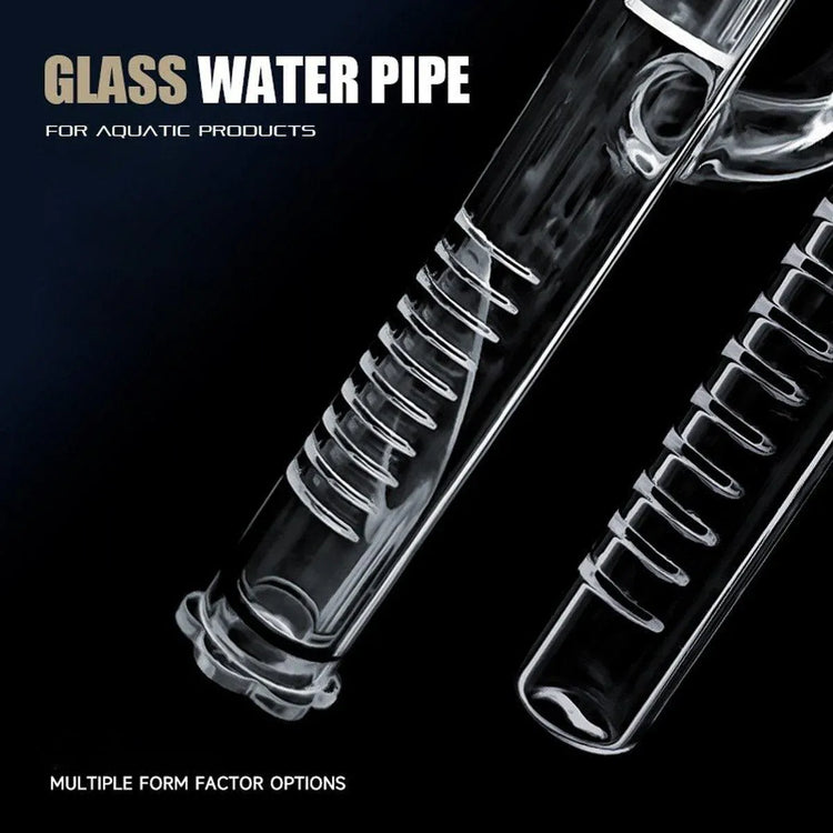 Aquarium Glass Inlet Outlet Pipe Fish Tank Filter Oil Film Remover Plant Holder - Oil removal inlet-12mm