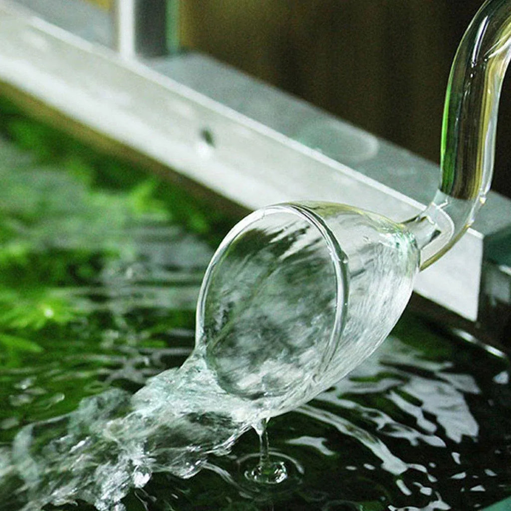 Aquarium Glass Inlet Outlet Pipe Fish Tank Filter Oil Film Remover Plant Holder - Oil removal inlet-12mm