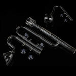 Aquarium Glass Inlet Outlet Pipe Fish Tank Filter Oil Film Remover Plant Holder - Oil removal inlet-12mm
