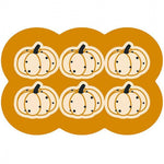 Style 8 Yellow Pumpkin Pattern Absorbent Diatomaceous Earth Pet Feeding Mat - Non-Slip & Quick Dry Placemat (50x80cm)