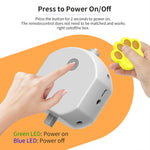 Interactive Auto Pet Toy Ball with Remote Control - USB Rechargeable, LED Lights, Sturdy & Waterproof(yellow)