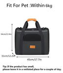 Foldable Soft-Sided Pet Carrier for Travel - Fits Cats & Small Dogs Under 6kg, with Removable Plush Bed & Shoulder Strap(pink)