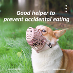 Anti-Biting & Anti-Foraging Dog Muzzle - Breathable & Soft TPE Safety Mask with Secure Straps (#7 Fits 30kg )