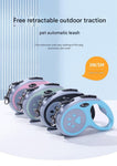 Blue Automatic Retractable Dog Leash - 3M Extendable Lead with One-Handed Brake Lock - ABS Casing, Ergonomic Grip, Tangle-Free Nylon Tape, Outdoor Walking Essential