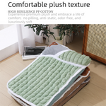 Green S size Luxury Plush Pet Sleeping Mat, Thickened Warm Pet Bed Cushion for Dogs and Cats, Soft Fabric Pet Sofa Pad with Non-Slip Waterproof Base