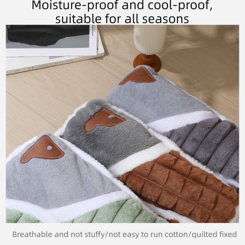 Green S size Luxury Plush Pet Sleeping Mat, Thickened Warm Pet Bed Cushion for Dogs and Cats, Soft Fabric Pet Sofa Pad with Non-Slip Waterproof Base